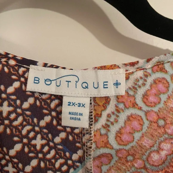 🆕✨NWT Plus Colorful Printed Kimono Boho Style Size 2x-3x Flowy 🦋 - Picture 3 of 10